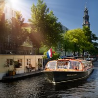 1 timmes kanalkryssning i Amsterdam