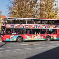 RED Sightseeing bus  The Tube Copenhagen