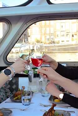With drinks