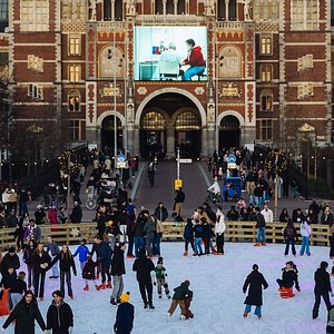 Ice Skating on Museum Square