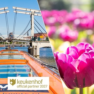 Keukenhof dagstur fra Amsterdam + kanalrundfart Amsterdam