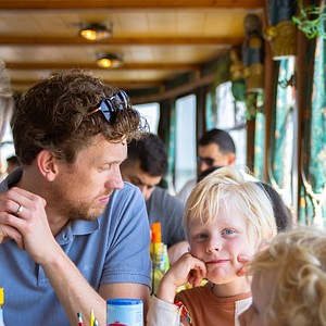 Pancake boat tour in Amsterdam with kids