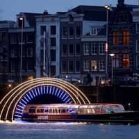 Amsterdam Light Festival 2024 - 2025 Canal Cruise from Restaurant Loetje
