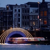 Amsterdam Light Festival 2024 - 2025 Canal Cruise from Restaurant Loetje