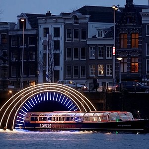 Amsterdam Light Festival 2024 - 2025 Canal Cruise from Restaurant Loetje