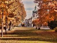 Charlottenburg Palace With Autumn Trees