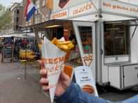 Fresh fries at the Albert Cuyp market in Amsterdam