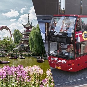 RED Sightseeing Copenhagen bus  Tivoli Gardens
