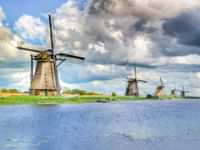 Visit the windmills of Kinderdijk