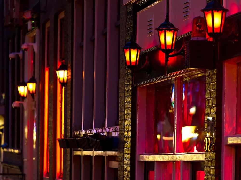 The famous Amsterdam Red Light District
