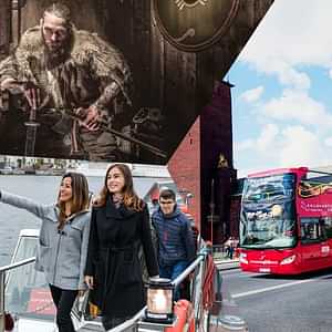 RED Sightseeing Stockholm bus  Winter Waterways Tour  Viking Museum