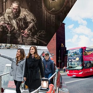 RED Sightseeing Stockholm bus  Winter Waterways Tour  Viking Museum