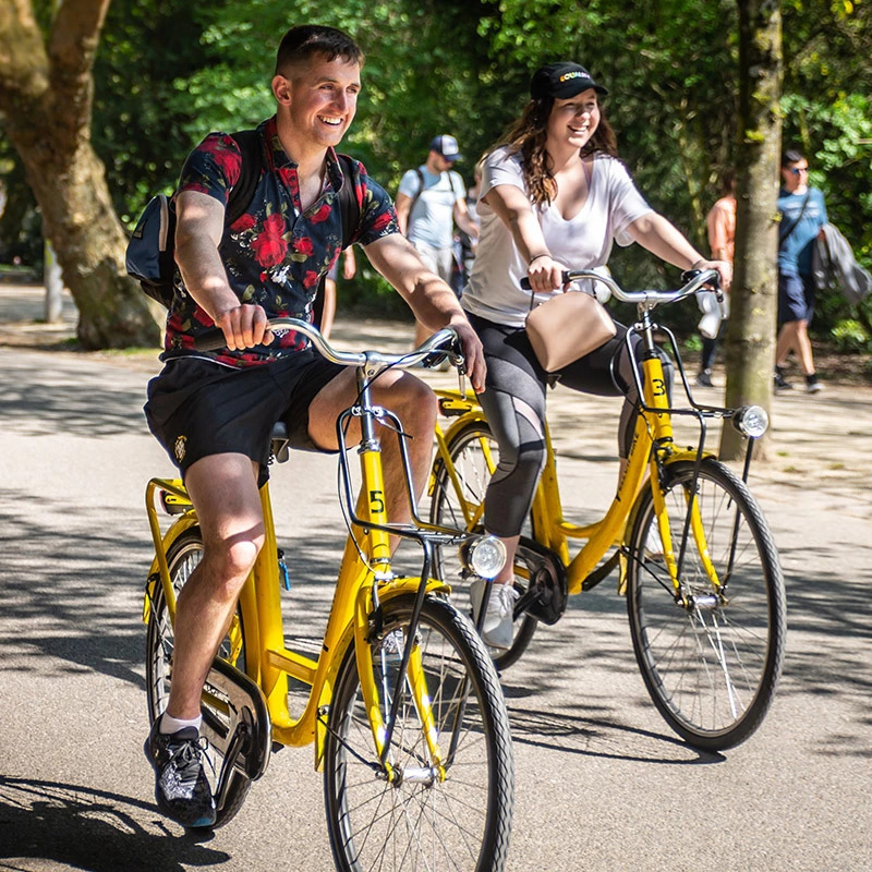 Amsterdam Bike Rental Yellow Bike – afbeelding 2